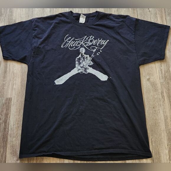 Vintage Chuck Berry "Father of Rock‎ and Roll" T-shirt size 2XL. - Picture 1 of 4